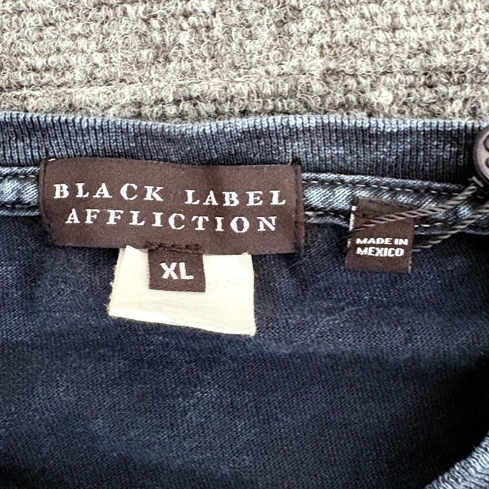 Affliction Black Label Women's Live Fast Rhinestones Distressed Tiger Tee XL NEW - Picture 7 of 12